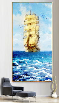 进门看见一帆风顺的船画 一帆风顺放哪里最旺财