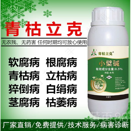防治茎基腐病的特效药 茎腐病防治的最好杀菌剂